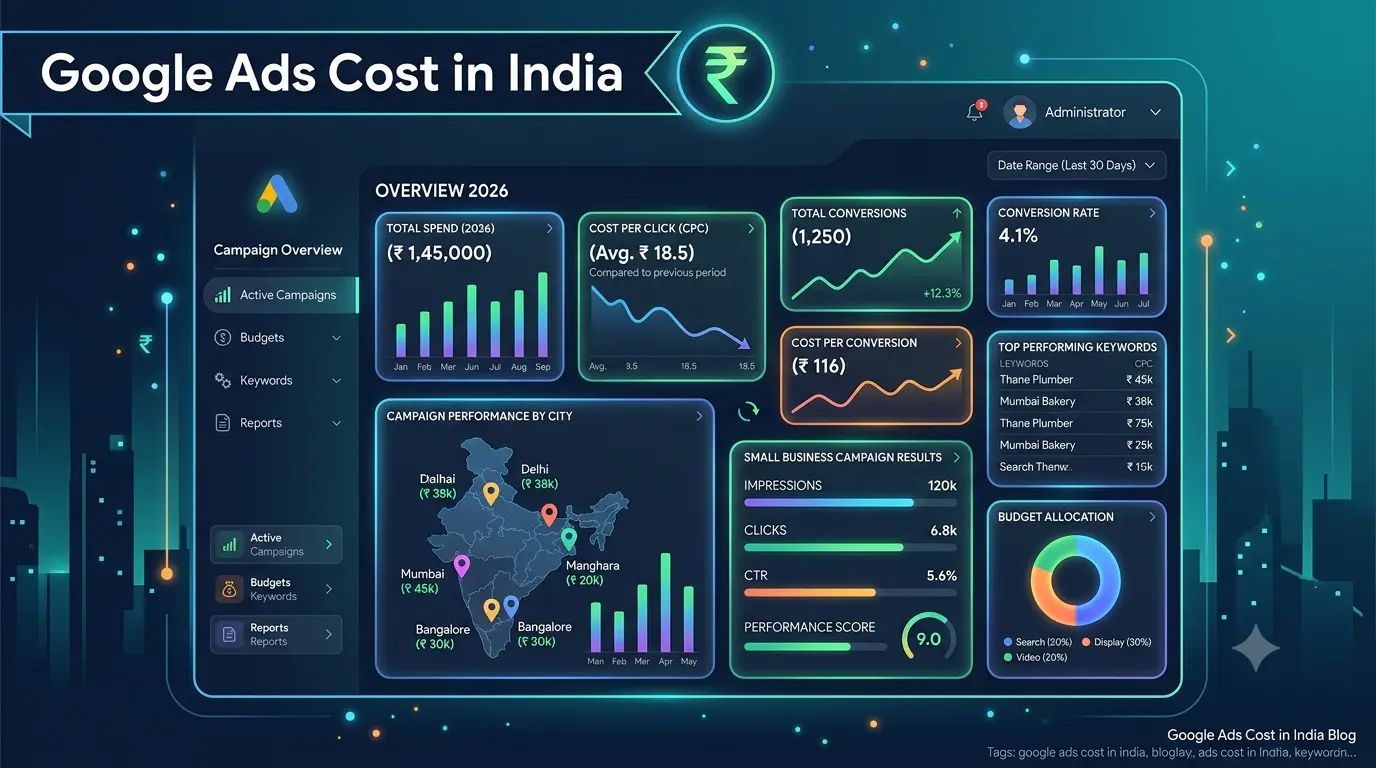 Google Ads cost in India