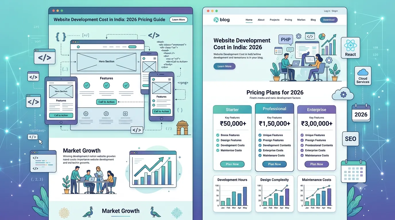 website development cost in India