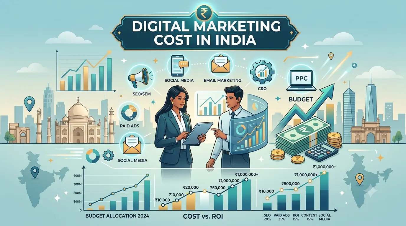 digital marketing cost in India